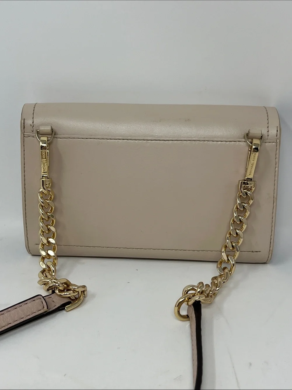 KATE SPADE NEW YORK BLUSH COLOR COW LEATHER WITH ROYAL BLUE INSIDE WALLET BAG